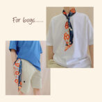 シルク 100% スカーフ アレンジ 腰に巻く