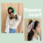 シルク100% スカーフ 頭に巻く